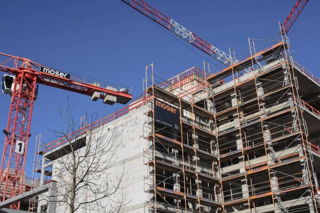 Neubauviertel in Freiburg. Die Politik will den Wohnungsbau durch Buerokratieabbau und schlankere Genehmigungsverfahren beschleunigen.