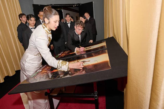 EJAE and Mark Sonnenblick backstage with the OscarÂ® for Original Song during the live ABC Telecast of the 98th OscarsÂ® at DolbyÂ® Theatre at Ovation Hollywood on Sunday, March 15, 2026. Los Angeles CA USA  350081315PLX