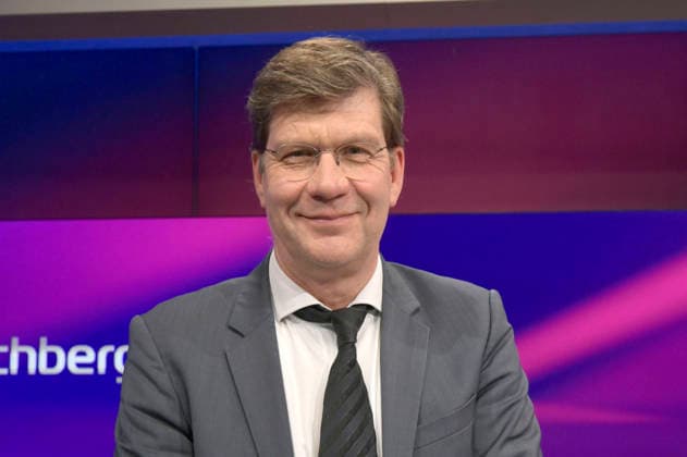 Christoph Schwennicke in der ARD-Talkshow maischberger im Studio Berlin Adlershof. Berlin, 16.03.2026