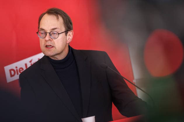 Statement Die Linke Heidi Reichinnek und Soeren Pellmann (Die Linke) bei einem Statement am 17.03.26 in Berlin. Berlin Berlin Deutschland Reichstag