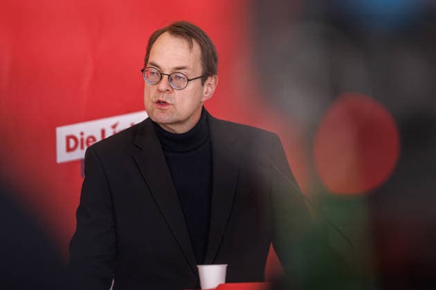 Statement Die Linke Heidi Reichinnek und Soeren Pellmann (Die Linke) bei einem Statement am 17.03.26 in Berlin. Berlin Berlin Deutschland Reichstag