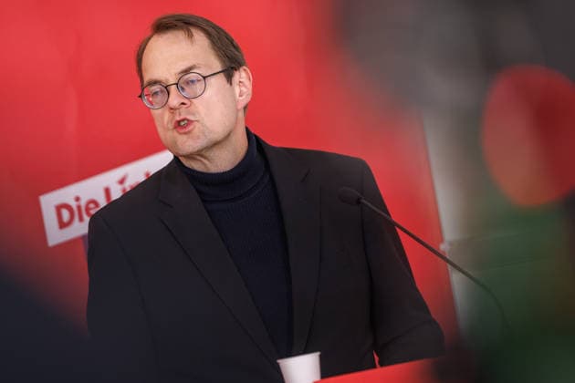 Statement Die Linke Heidi Reichinnek und Soeren Pellmann (Die Linke) bei einem Statement am 17.03.26 in Berlin. Berlin Berlin Deutschland Reichstag