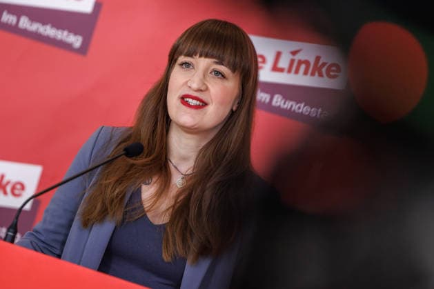 Statement Die Linke Heidi Reichinnek und Soeren Pellmann (Die Linke) bei einem Statement am 17.03.26 in Berlin. Berlin Berlin Deutschland Reichstag