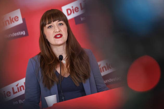 Statement Die Linke Heidi Reichinnek und Soeren Pellmann (Die Linke) bei einem Statement am 17.03.26 in Berlin. Berlin Berlin Deutschland Reichstag