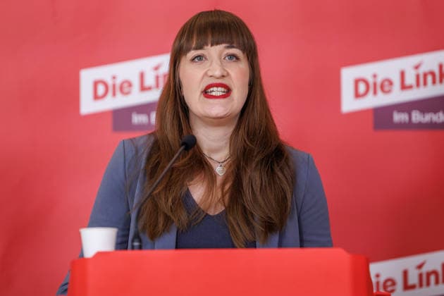 Statement Die Linke Heidi Reichinnek und Soeren Pellmann (Die Linke) bei einem Statement am 17.03.26 in Berlin. Berlin Berlin Deutschland Reichstag