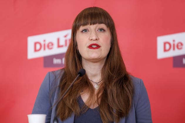 Statement Die Linke Heidi Reichinnek und Soeren Pellmann (Die Linke) bei einem Statement am 17.03.26 in Berlin. Berlin Berlin Deutschland Reichstag