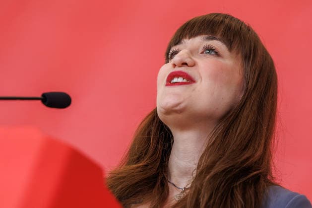 Statement Die Linke Heidi Reichinnek und Soeren Pellmann (Die Linke) bei einem Statement am 17.03.26 in Berlin. Berlin Berlin Deutschland Reichstag