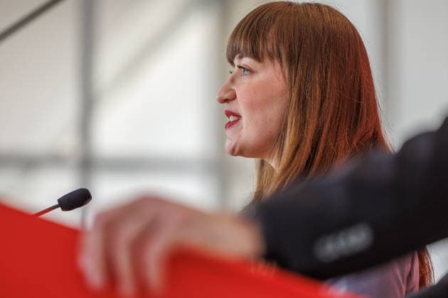 Statement Die Linke Heidi Reichinnek und Soeren Pellmann (Die Linke) bei einem Statement am 17.03.26 in Berlin. Berlin Berlin Deutschland Reichstag