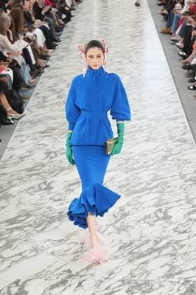 A model wears at collection runway a creation from Claro Couture during Pasarela Cibeles Mercedes-Benz Fashion Week Madrid 2026 in Madrid, on Wednesday , 18 March 2026. Cordon Press