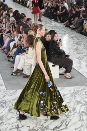 A model wears at collection runway a creation from Claro Couture during Pasarela Cibeles Mercedes-Benz Fashion Week Madrid 2026 in Madrid, on Wednesday , 18 March 2026. Cordon Press