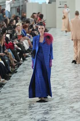A model wears at collection runway a creation from Claro Couture during Pasarela Cibeles Mercedes-Benz Fashion Week Madrid 2026 in Madrid, on Wednesday , 18 March 2026. Cordon Press