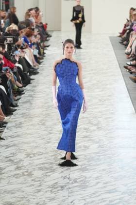 A model wears at collection runway a creation from Claro Couture during Pasarela Cibeles Mercedes-Benz Fashion Week Madrid 2026 in Madrid, on Wednesday , 18 March 2026. Cordon Press