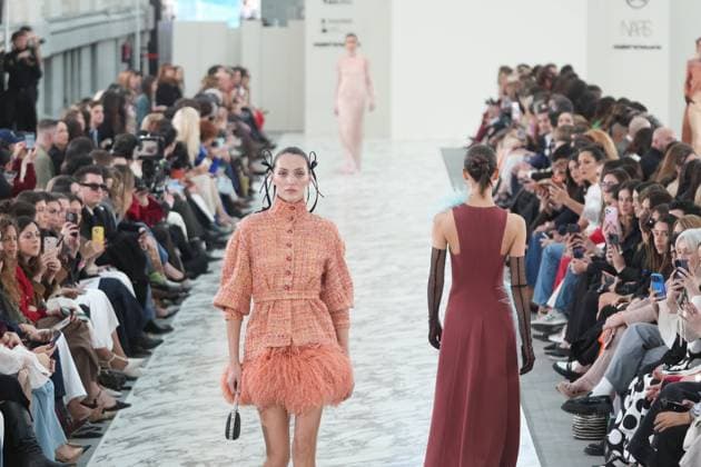 A model wears at collection runway a creation from Claro Couture during Pasarela Cibeles Mercedes-Benz Fashion Week Madrid 2026 in Madrid, on Wednesday , 18 March 2026. Cordon Press