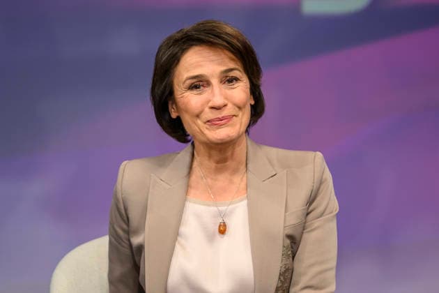 v.l.: Sandra Maischberger, GER, Berlin, Studio, zu Gast bei Maischberger, politische Talkshow, TV, Format, mit Moderatorin Sandra Maischberger, Das Erste, aus Adlershof Am Studio 20, Thema: 18. Maerz 2026, f. l. t. r.: GER, Berlin, studio, guest on Maischberger, political talk show, TV, program, hosted by Sandra Maischberger, Das Erste, from Adlershof Am Studio 20, Topic: March 17, 2026 Copyright: HMBxMedia UwexKoch