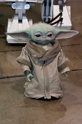Grogu auf der WonderCon 2026 im Anaheim Convention Center. Anaheim, 28.03.2026