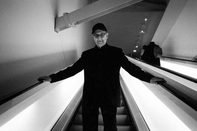 Portrait of Steve Reich (musician, composer) at Fondation Louis Vuitton site 03 12 2017 Francois GRIVELET Opale.photo RECORD DATE NOT STATED