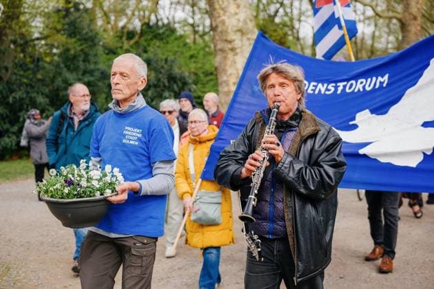 Ostermarsch Rhein-Ruhr im Stadtgarten Gelsenkirchen am 05.04.2026 ** NUR FÜR REDAKTIONELLE ZWECKE ** EDITORIAL USE ONLY **<p>Ostermarsch Rhein-Ruhr im Stadtgarten Gelsenkirchen am 05.04.2026 NRW Gelsenkirchen Copyright: ChristophxJendral