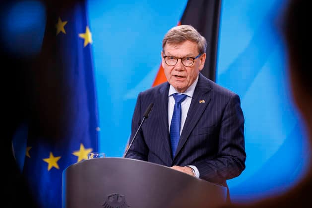 Johann Wadephul (CDU), Bundesaussenminister, bei einer Pressekonferenz. Berlin, 13.04.2026. Fotografiert im Auftrag des Auswaertigen Amtes Berlin Deutschland Copyright: xThomasxImo AAx