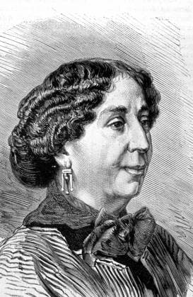 Portrait de George Sand (Aurore Dupin, Baronne Dudevant) (1804-1876), ecrivain francais. RECORD DATE NOT STATED