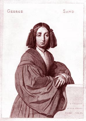 George SAND (1804-1876) (Amantine Aurore Lucile Dupin, Baroness Dudevant), French writer and novelist. Engraving by Luigi Calamatta (1801-1869), 1930 RECORD DATE NOT STATED