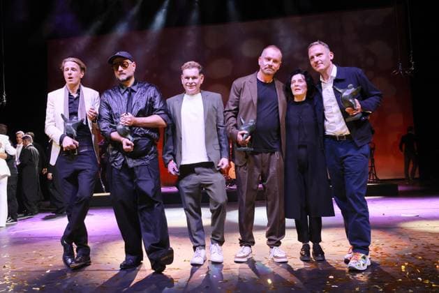 32.BZ Kulturpreis Preisträger Alexander Scheer, Kirill Serebrennikov, Peter Plate, Ulf Sommer, Herta Müller, Norbert Bisky BZ Kulturpreis, Haus der Berliner Festspiele, Berlin Datum: 15.04.2026 Copyright: xEventpress Kratschx
