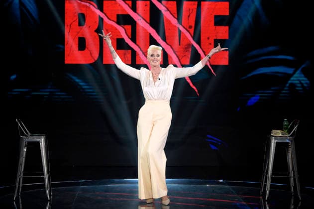 Brigitte Nielsen bei der Aufzeichung der Rai-Talkshow Belve 2026 in den Fabrizio Frizzi Studios. Rom, 17.04.2026