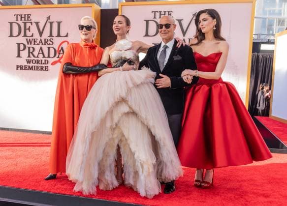 April 20, 2026, Bronx, New York, USA: Meryl Streep, Emily Blunt, Stanley Tucci and Anne Hathaway attend world premiere of The Devil Wears Prada at Lincoln Center in New York, NY on April 2026. Bronx USA - ZUMAr339 20260420_znp_r339_122 Copyright: xLevxRadinx