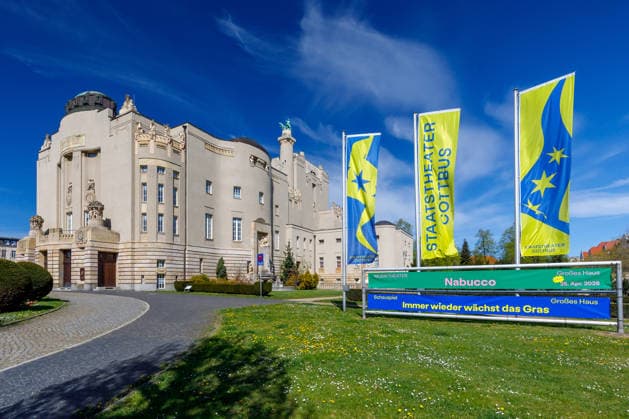 Staatstheater Cottbus DEU Deutschland Brandenburg Cottbus, 22.04.2026, Staatstheater Cottbus im Fruehling.