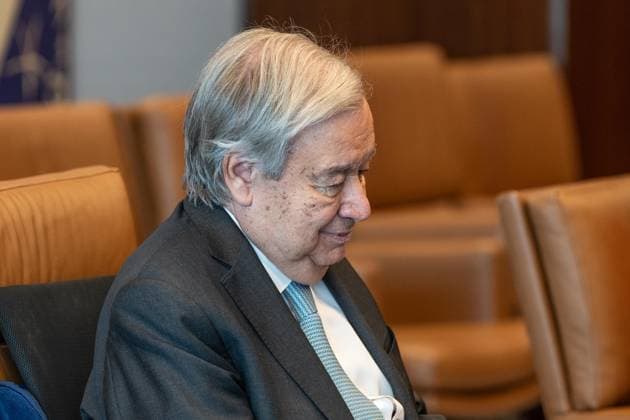 April 28, 2026, Bronx, New York, USA: Secretary-General Antonio Guterres meets with Johann Wadephul, Federal Minister for Foreign Affairs of Germany at UN Headquarters in New York, NY on April 28, 2026. Bronx USA - ZUMAr339 20260428_znp_r339_079 Copyright: xLevxRadinx