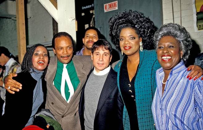 QUINCY JONES Dec. 29, 2004 - QUINCY JONES, PAUL SIMON, AND OPRAH WINFREY. MICHAEL FERGUSON- 1987.QUINCYJONESRETRO Copyright: xMichaelxFergusonx