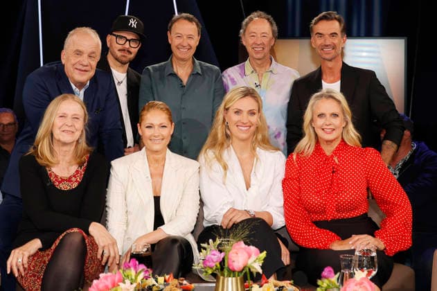 Cornelia Funke, Hubertus Meyer-Burckhardt, Armin Morbach, Helene Fischer, Frederik Braun, Angelique Kerber Gerrit Braun, Barbara Schöneberger und Florian Silbereisen bei der Aufzeichnung der NDR Talk Show im NDR Fernsehstudio Lokstedt. Hamburg, 29.04.2026