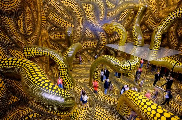 ! Achtung: Foto nur zur Nutzung im Rahmen der Berichterstattung über die Kusama-Ausstellung vom 14.3. - 2.8.2026 im Museum Ludwig in Köln ! Der Infinity Mirrored Room. Yayoi Kusama Ausstellung im Museum Ludwig in Köln Deutschland am 29.04.2026. Museum Ludwig