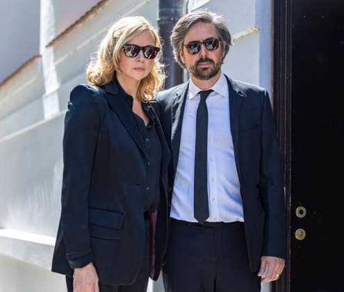 Veronica Ferres mit David Dietl Trauerfeier für Mario Adorf in der Jesuitenkirche St. Michael in München Datum: 02.05.2026