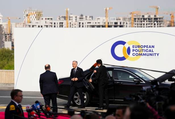 May 4, 2026, Yerevan, Armenia: Prime Minister Mark Carney arrives to the 8th European Political Community Summit in Yerevan, Armenia, on Monday, May 4, 2026. Yerevan Armenia  - ZUMAc35_ 20260504_zaf_c35_001 Copyright: xSeanxKilpatrickx