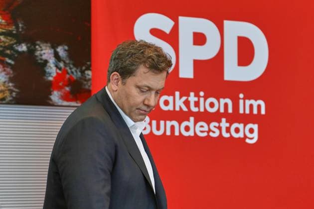 Berlin, Deutschland, 05.05.2026: Deutscher Bundestag: SPD-Fraktionssitzung: Bundesminister der Finanzen Lars Klingbeil (SPD) Copyright: xdtsxNachrichtenagenturx dts_117729