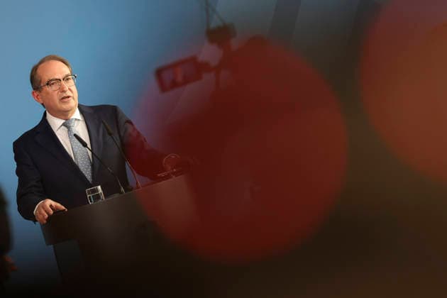 Bundesminister Alexander Dobrindt hat vor einem Jahr das Amt des Bundesinnenministers übernommen. Im Rahmen einer Pressekonferenz bilanziert er seine Amtszeit und gibt einen Ausblick auf anstehende Vorhaben. Bundesministerium des Innern in Berlin am 05.05.2026 in Berlin¨ Alexander Dobrindt zieht auf einer PK Bilanz seiner einjährigen Amtszeit