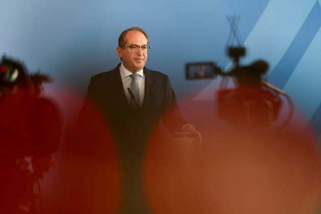 Bundesminister Alexander Dobrindt hat vor einem Jahr das Amt des Bundesinnenministers übernommen. Im Rahmen einer Pressekonferenz bilanziert er seine Amtszeit und gibt einen Ausblick auf anstehende Vorhaben. Bundesministerium des Innern in Berlin am 05.05.2026 in Berlin¨ Alexander Dobrindt zieht auf einer PK Bilanz seiner einjährigen Amtszeit