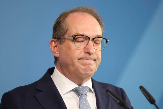 Bundesminister Alexander Dobrindt hat vor einem Jahr das Amt des Bundesinnenministers übernommen. Im Rahmen einer Pressekonferenz bilanziert er seine Amtszeit und gibt einen Ausblick auf anstehende Vorhaben. Bundesministerium des Innern in Berlin am 05.05.2026 in Berlin¨ Alexander Dobrindt zieht auf einer PK Bilanz seiner einjährigen Amtszeit