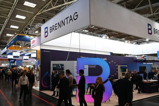 Die IFAT Munich 2026 ist die weltweit führende Fachmesse für Wasser-, Abwasser-, Abfall- und Rohstoffwirtschaft. Die Messe findet alle zwei Jahre auf dem Messegelände in München - Riem statt. Foto: Messestand der Brenntag Holding GmbH
