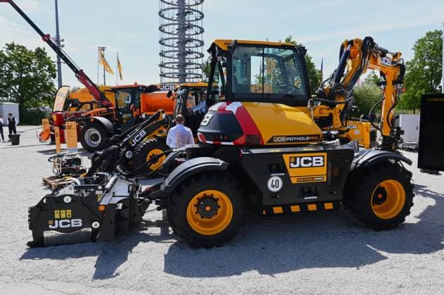 Die IFAT Munich 2026 ist die weltweit führende Fachmesse für Wasser-, Abwasser-, Abfall- und Rohstoffwirtschaft. Die Messe findet alle zwei Jahre auf dem Messegelände in München - Riem statt. Foto: Am Messestand von JCB Sales Ltd.