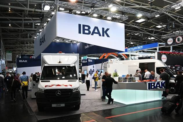 Die IFAT Munich 2026 ist die weltweit führende Fachmesse für Wasser-, Abwasser-, Abfall- und Rohstoffwirtschaft. Die Messe findet alle zwei Jahre auf dem Messegelände in München - Riem statt. Foto: Messestand Ibak Helmut Hunger GmbH und Co.KG