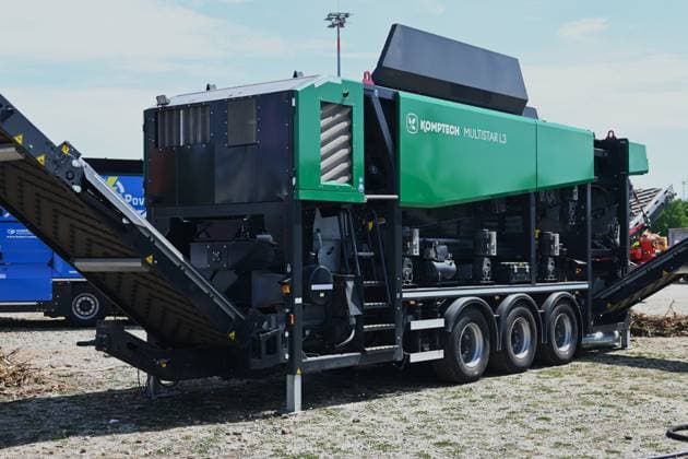 Die IFAT Munich 2026 ist die weltweit führende Fachmesse für Wasser-, Abwasser-, Abfall- und Rohstoffwirtschaft. Die Messe findet alle zwei Jahre auf dem Messegelände in München - Riem statt. Foto: Komptech Multistar L3