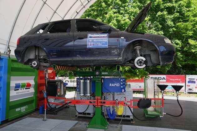 Die IFAT Munich 2026 ist die weltweit führende Fachmesse für Wasser-, Abwasser-, Abfall- und Rohstoffwirtschaft. Die Messe findet alle zwei Jahre auf dem Messegelände in München - Riem statt. Foto: PKW Recycling