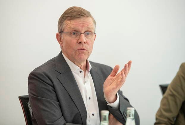 Jahrespressekonferenz 2026 des Sparkassenverbandes Saar am Dienstag (05.05.2026) in Saarbrücken. Im Bild: Dr. Christian Molitor, Geschäftsführer des Sparkassenverbandes Saar.
