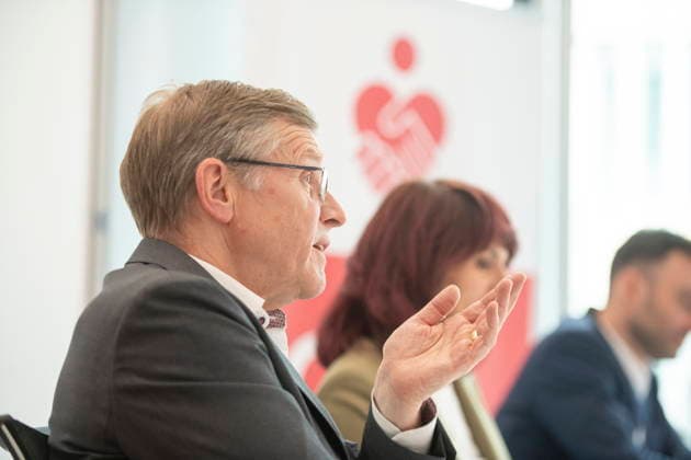 Jahrespressekonferenz 2026 des Sparkassenverbandes Saar am Dienstag (05.05.2026) in Saarbrücken. Im Bild: Dr. Christian Molitor, Geschäftsführer des Sparkassenverbandes Saar.