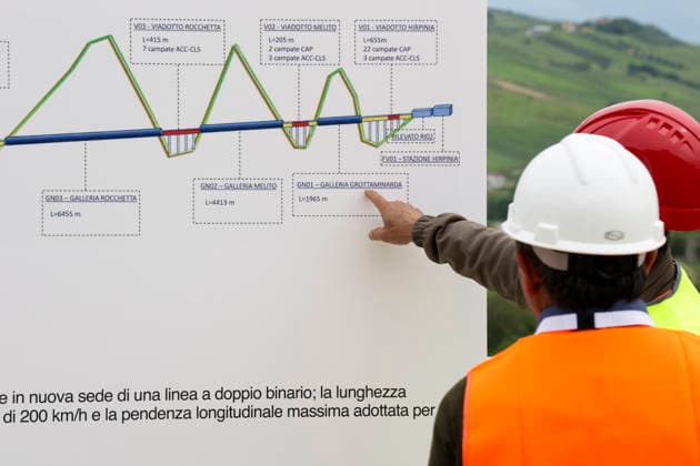 Breakthrough Achieved at Rocchetta Tunnel on Naples Bari Line The breakthrough of the final tunnel face in the Rocchetta Tunnel on the Apice Hirpinia section of the new Naples Bari high-speed and high-capacity line in Apice, Benevento on March, 5 2026. ABP16184 Copyright: xAntonioxBalascox