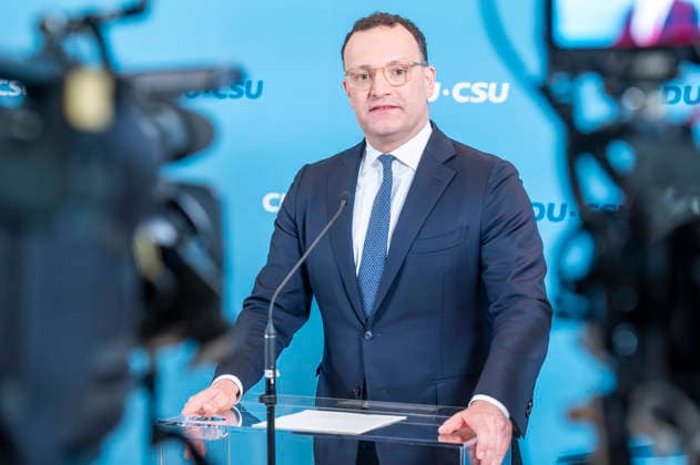 Jens Spahn EUR, Deutschland, Berlin: 05.05.2026: Pressestatement vor der Fraktionssitzung mit dem Vorsitzenden der CDU CSU-Bundestagsfraktion, Jens Spahn.