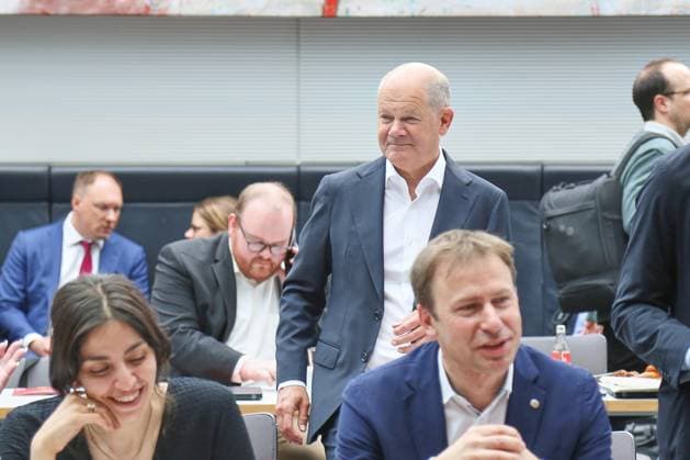 Berlin, Deutschland, 05.05.2026: Deutscher Bundestag: SPD-Fraktionssitzung: Olaf Scholz, SPD Copyright: xdtsxNachrichtenagenturx dts_117741