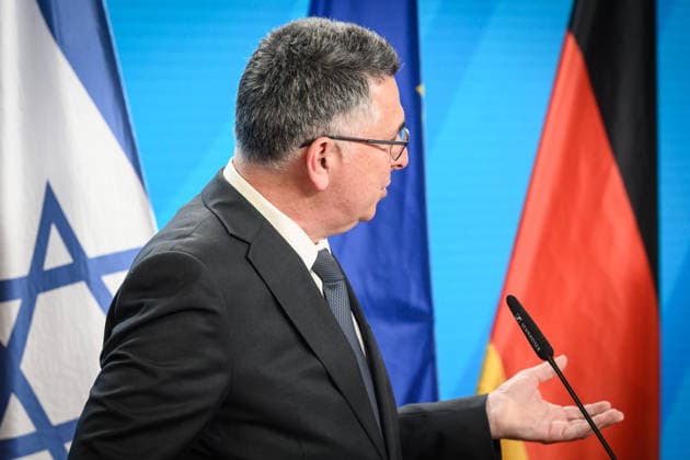 Berlin, Pressebegegnung Johann Wadephul und Gideon Sa™ar Pressekonferenz vom deutschen Außenminister Johann Wadephul (CDU) und der israelische Außenminister Gideon Sa™ar am 05.05.2026 im Auswärtigen Amt in Berlin. Berlin Auswärtiges Amt Berlin Deutschland