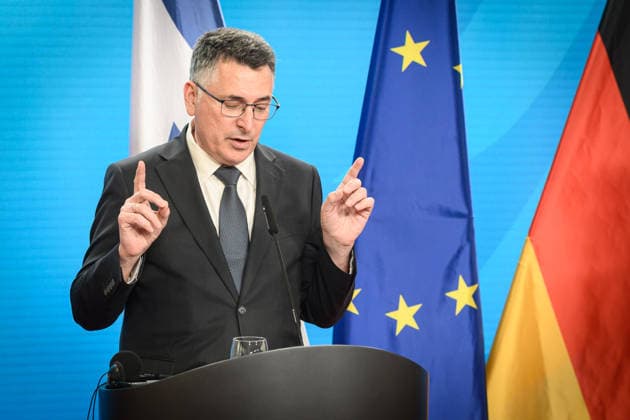 Berlin, Pressebegegnung Johann Wadephul und Gideon Sa™ar Pressekonferenz vom deutschen Außenminister Johann Wadephul (CDU) und der israelische Außenminister Gideon Sa™ar am 05.05.2026 im Auswärtigen Amt in Berlin. Berlin Auswärtiges Amt Berlin Deutschland